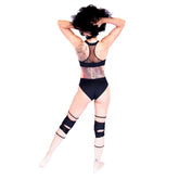 Panther Knee Pads - Wetlook Grip / Black